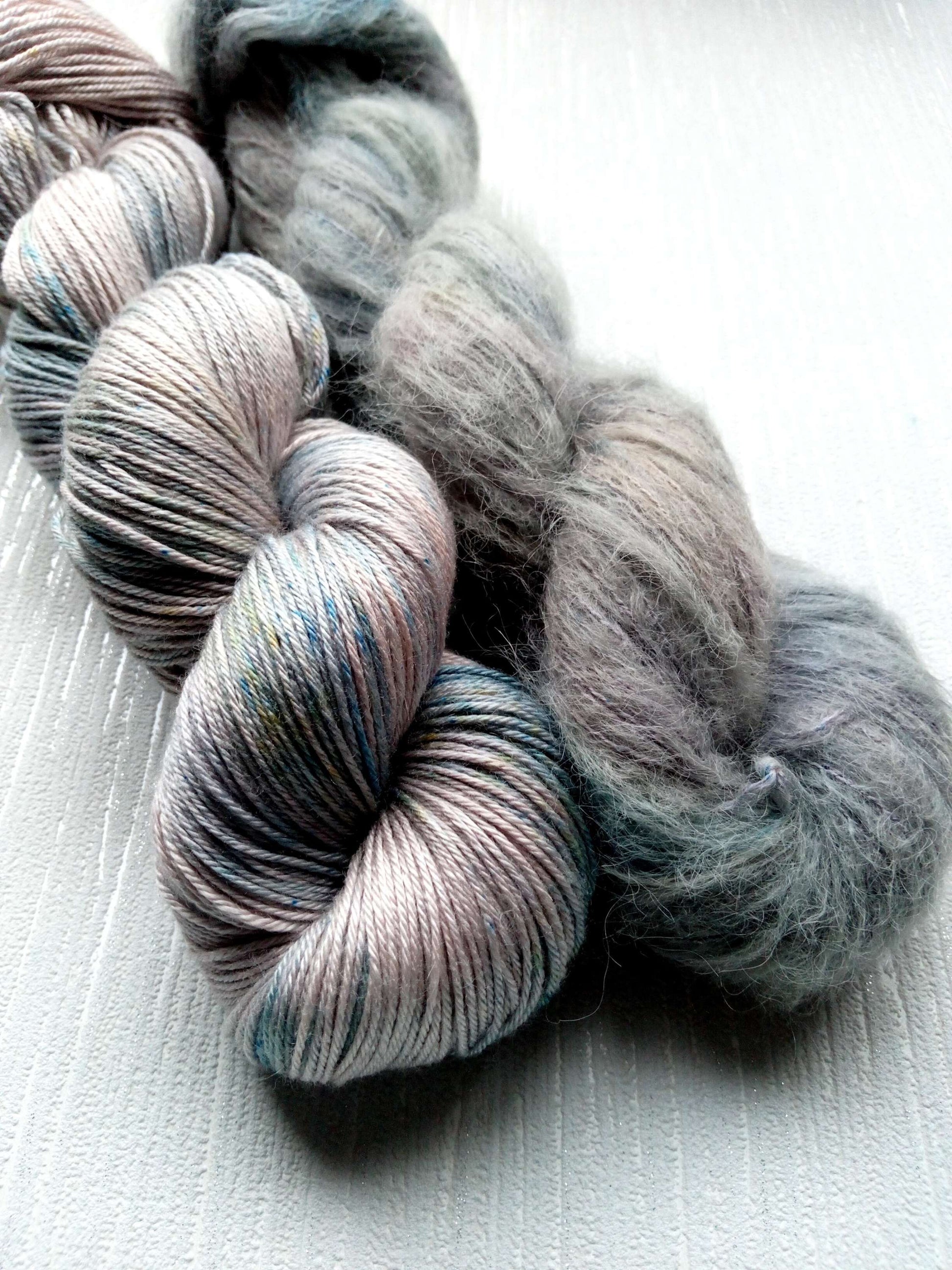 Linen Handdyed Yak silk or Alpaca suri silk image 1