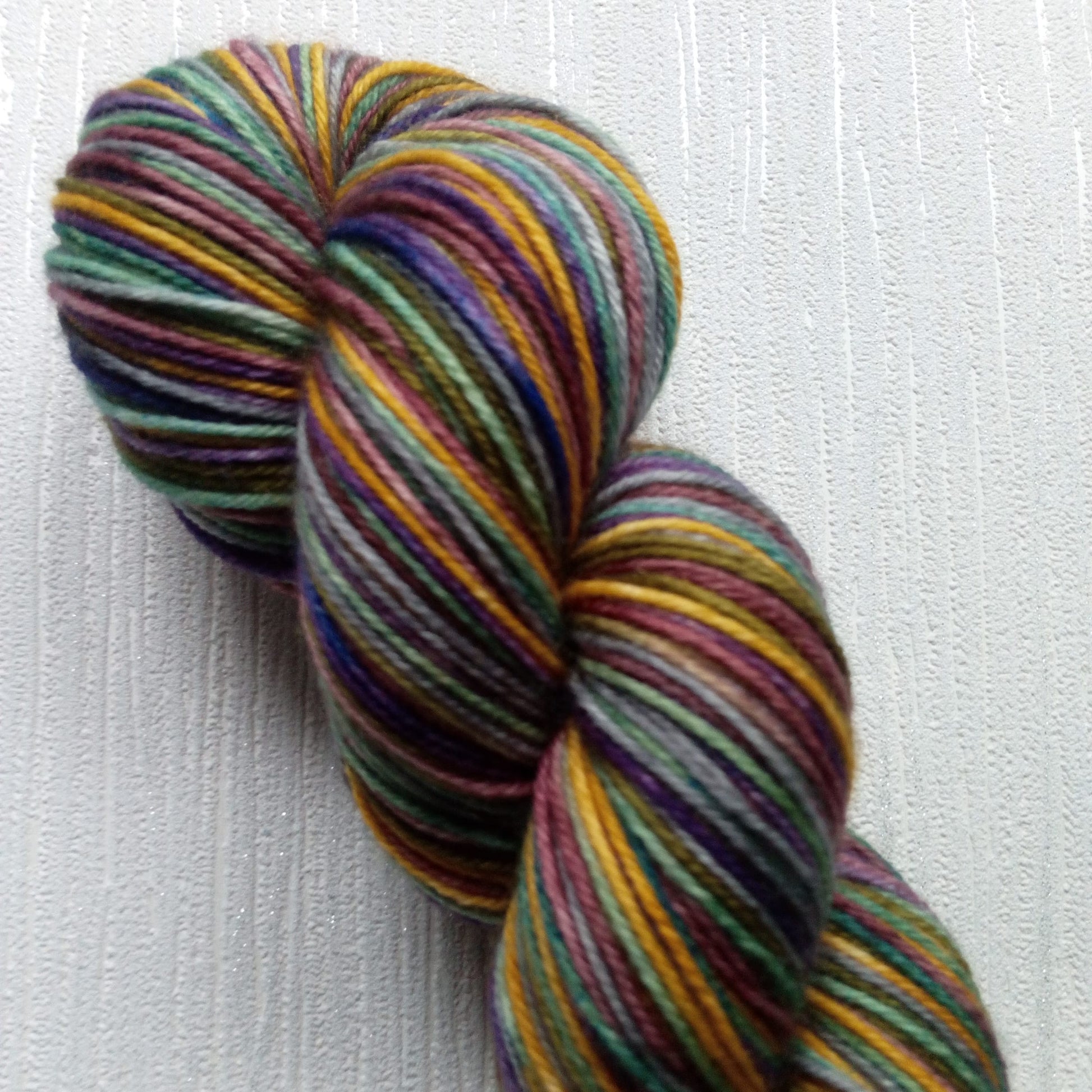 Vintage Springtime ~  Self striping  yarn  image 1