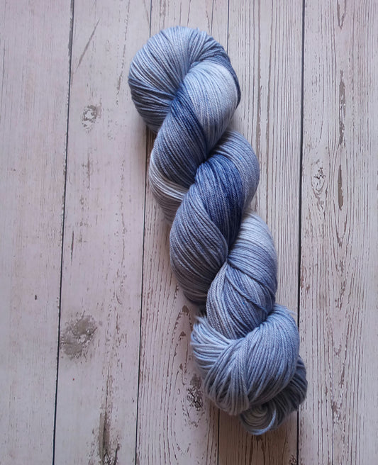 Denim Hand Dyed yarn. Sock or DK. image 0