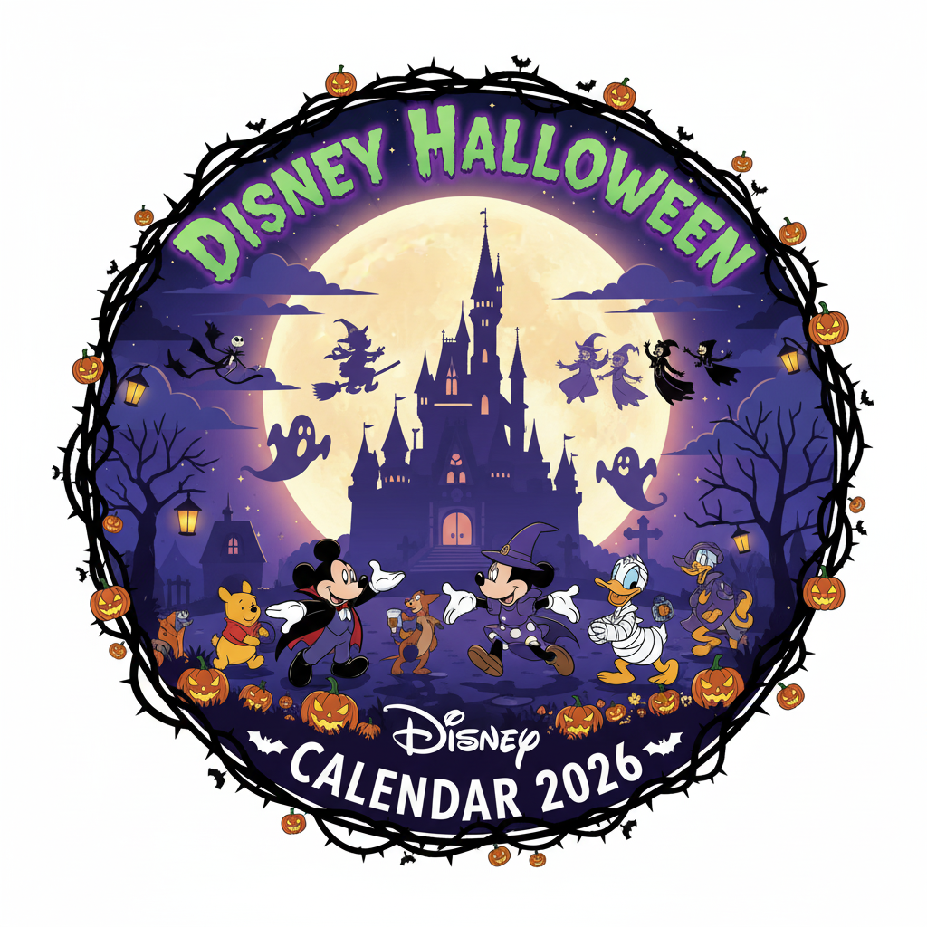 2026 ~ Disney ~ 31-day Halloween calendar.