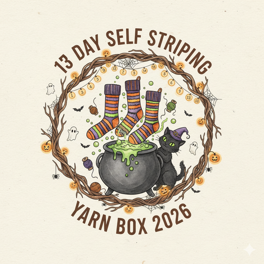 2026 ~ 13 days of Halloween ~ Self striping Yarn