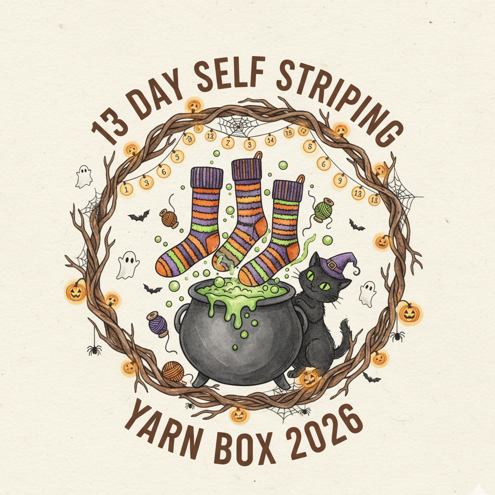 2026 ~ 13 days of Halloween ~ Self striping Yarn