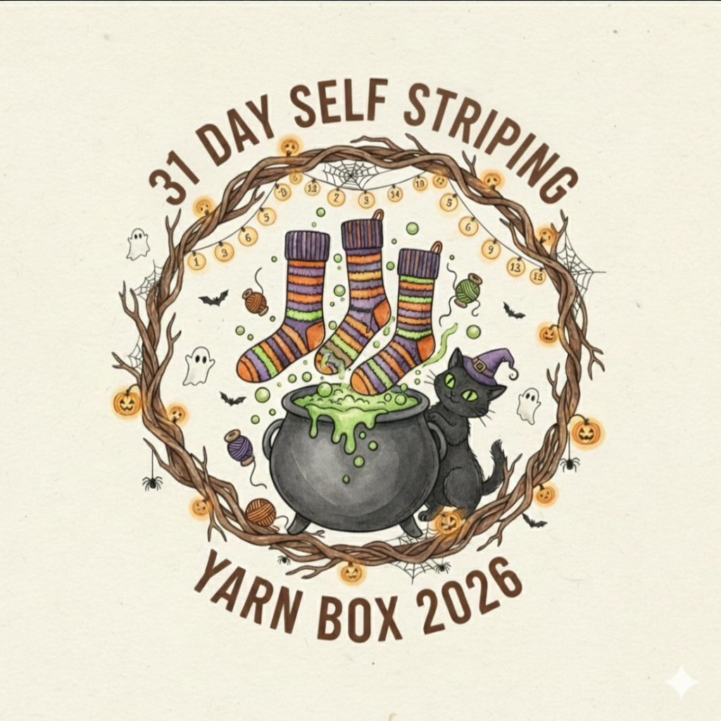 2026 ~ 31 days of Halloween ~ Self striping Yarn