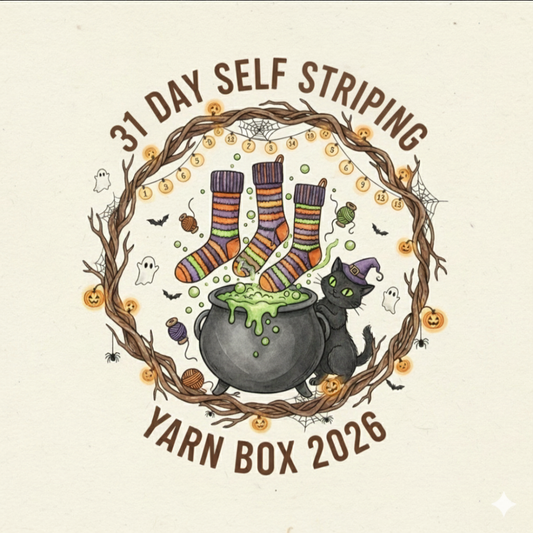 2026 ~ 31 days of Halloween ~ Self striping Yarn