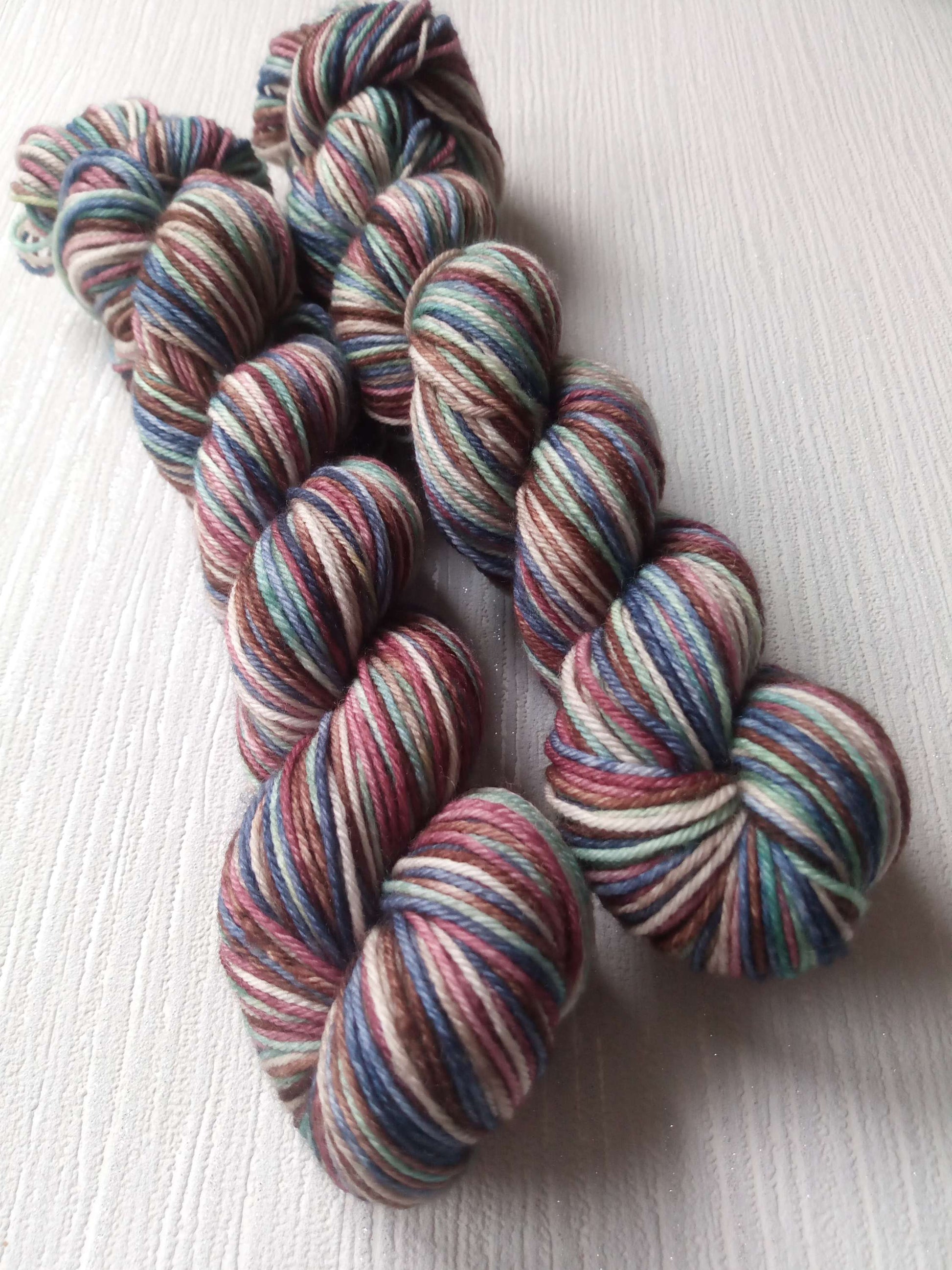 Handdyed to Order: Boardwalk striping handdyed yarn Sockset.   image 0