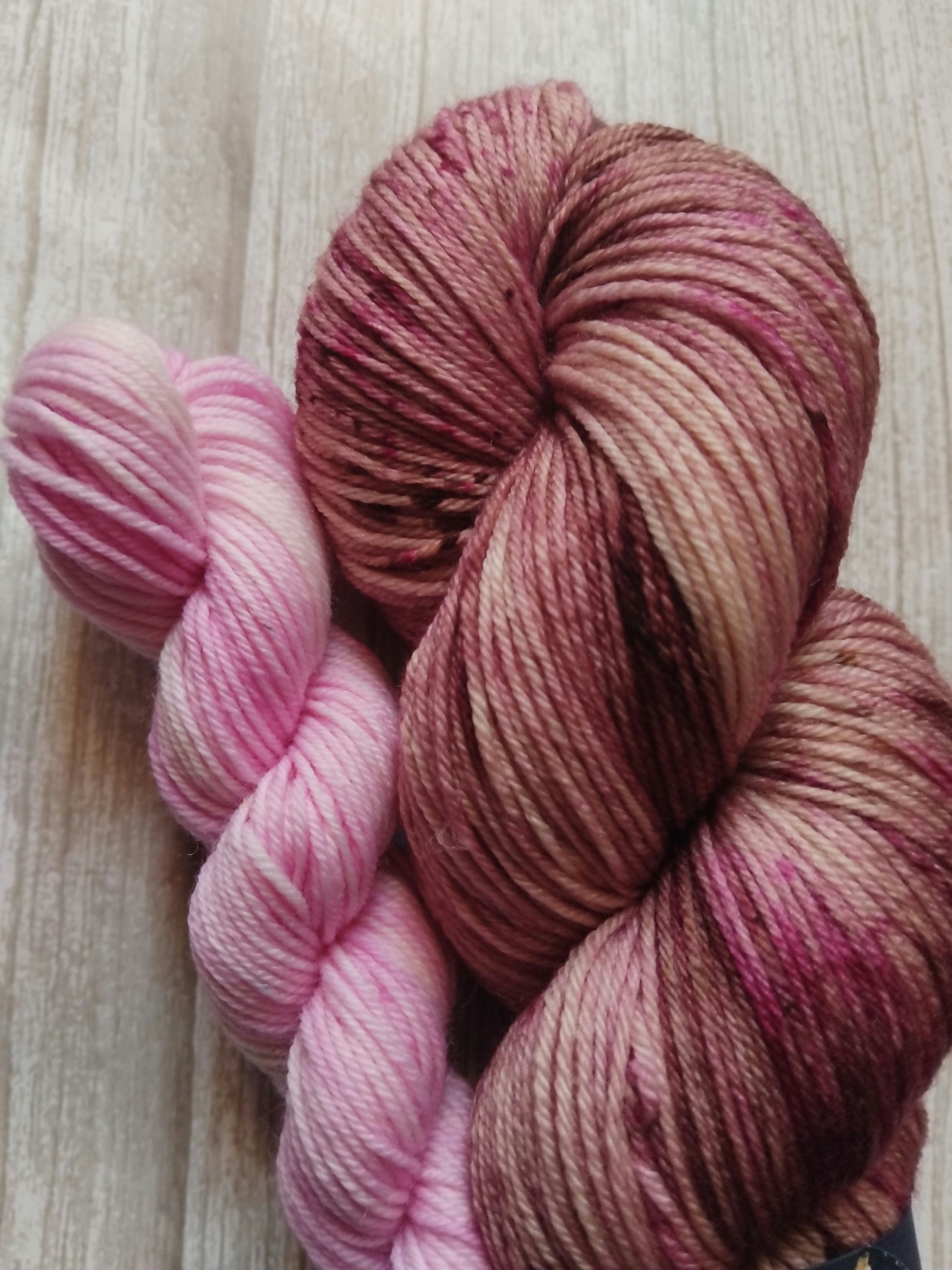 Hot Chocolate ~  Handdyed yarn ~ Sock set.  image 2