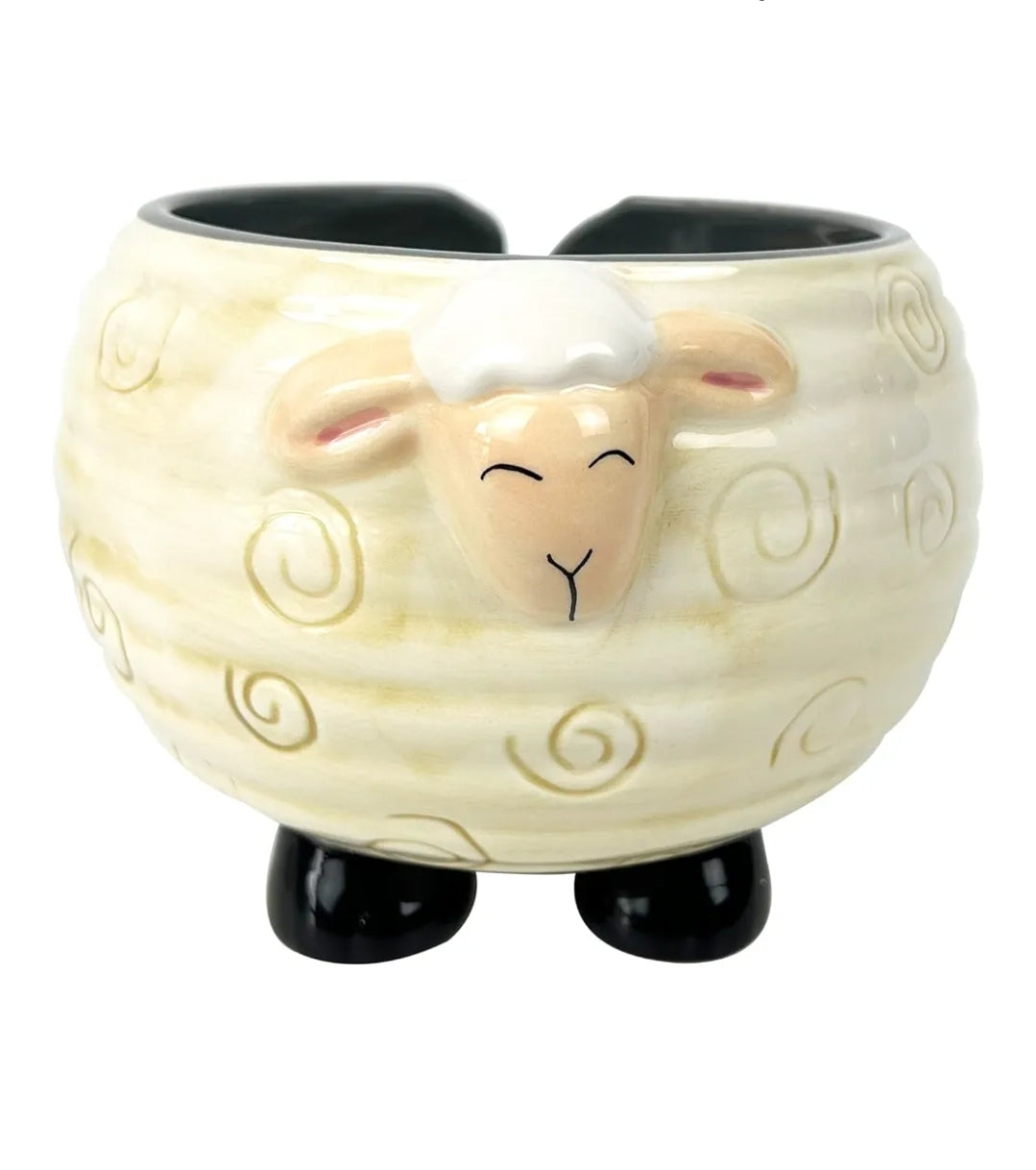 Ceramic sheep ~ Yarn bowl image 0