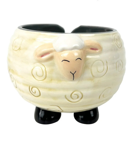 Ceramic sheep ~ Yarn bowl image 0