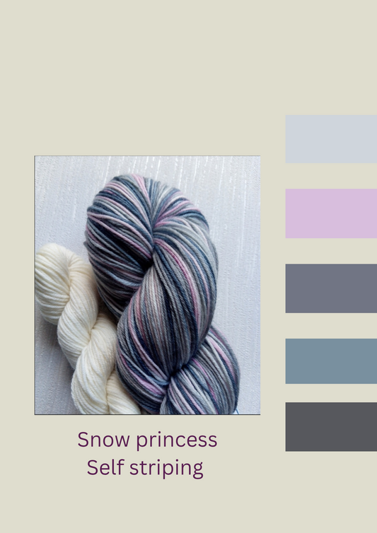 Snow Princess ~ Self striping yarn  image 0