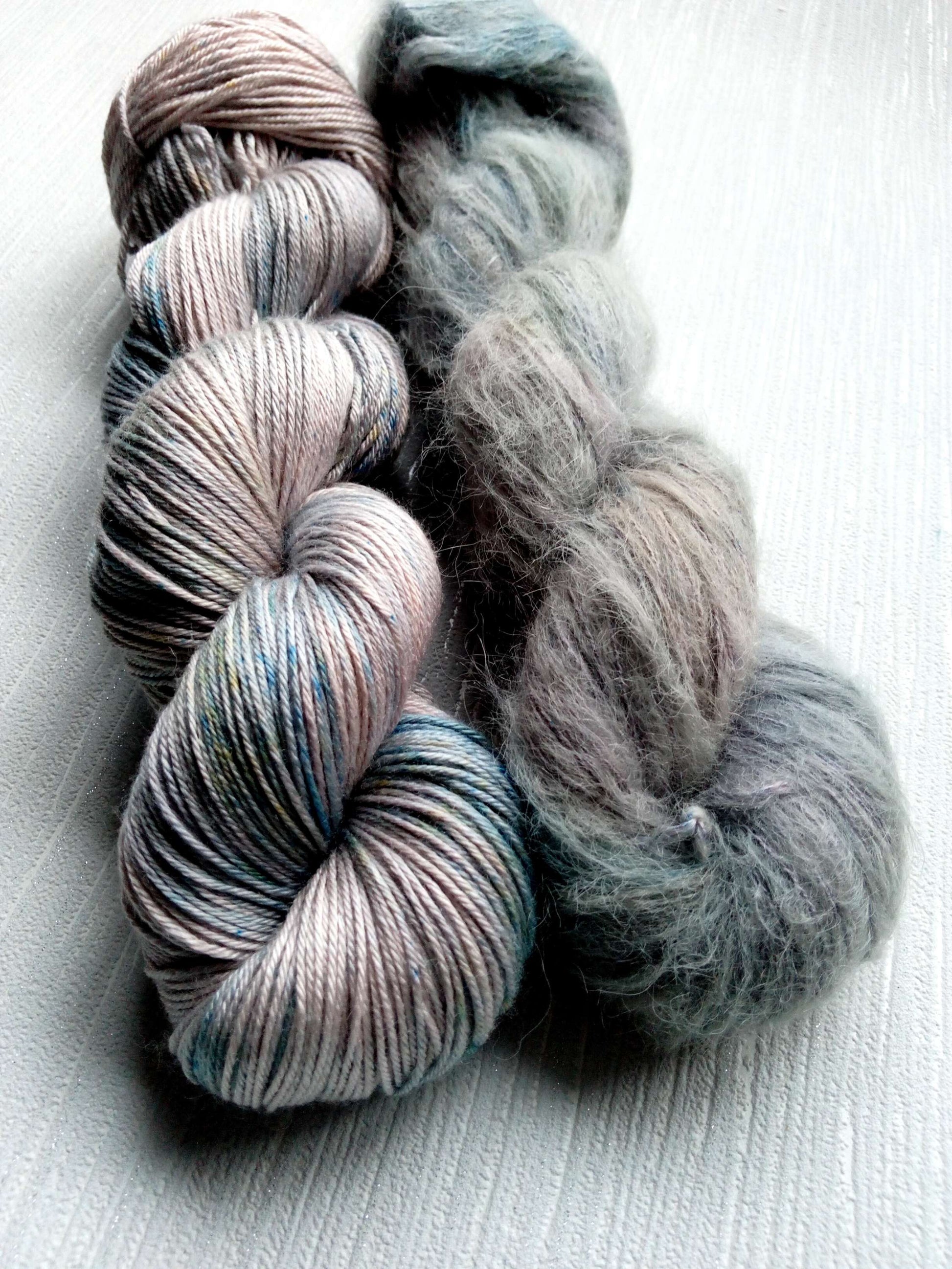 Linen Handdyed Yak silk or Alpaca suri silk image 2