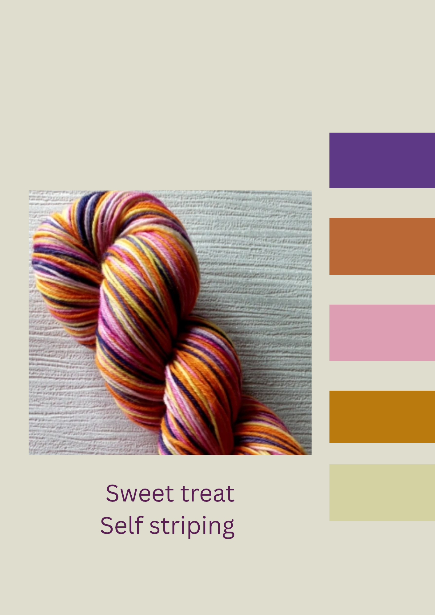 Sweet treat  ~  Self striping yarn  image 0