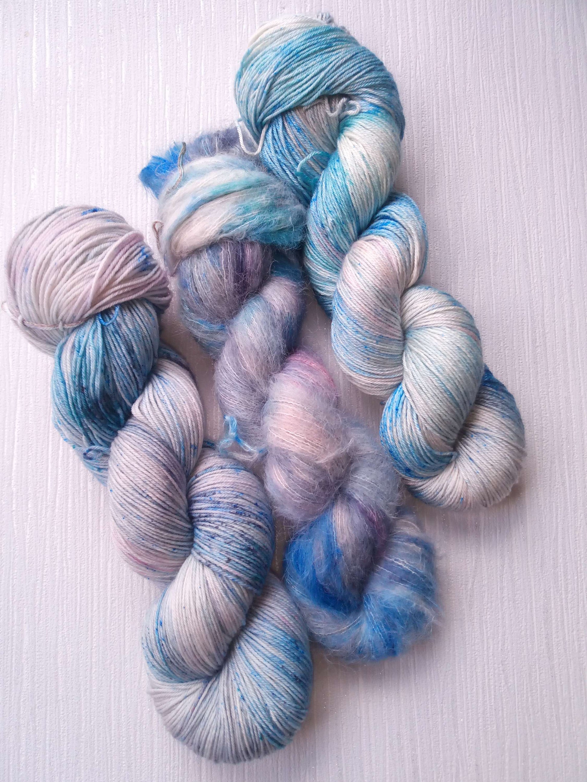 Dyed to order: Sounds of the sea. Sock, DK, Yak and Suri a image 0