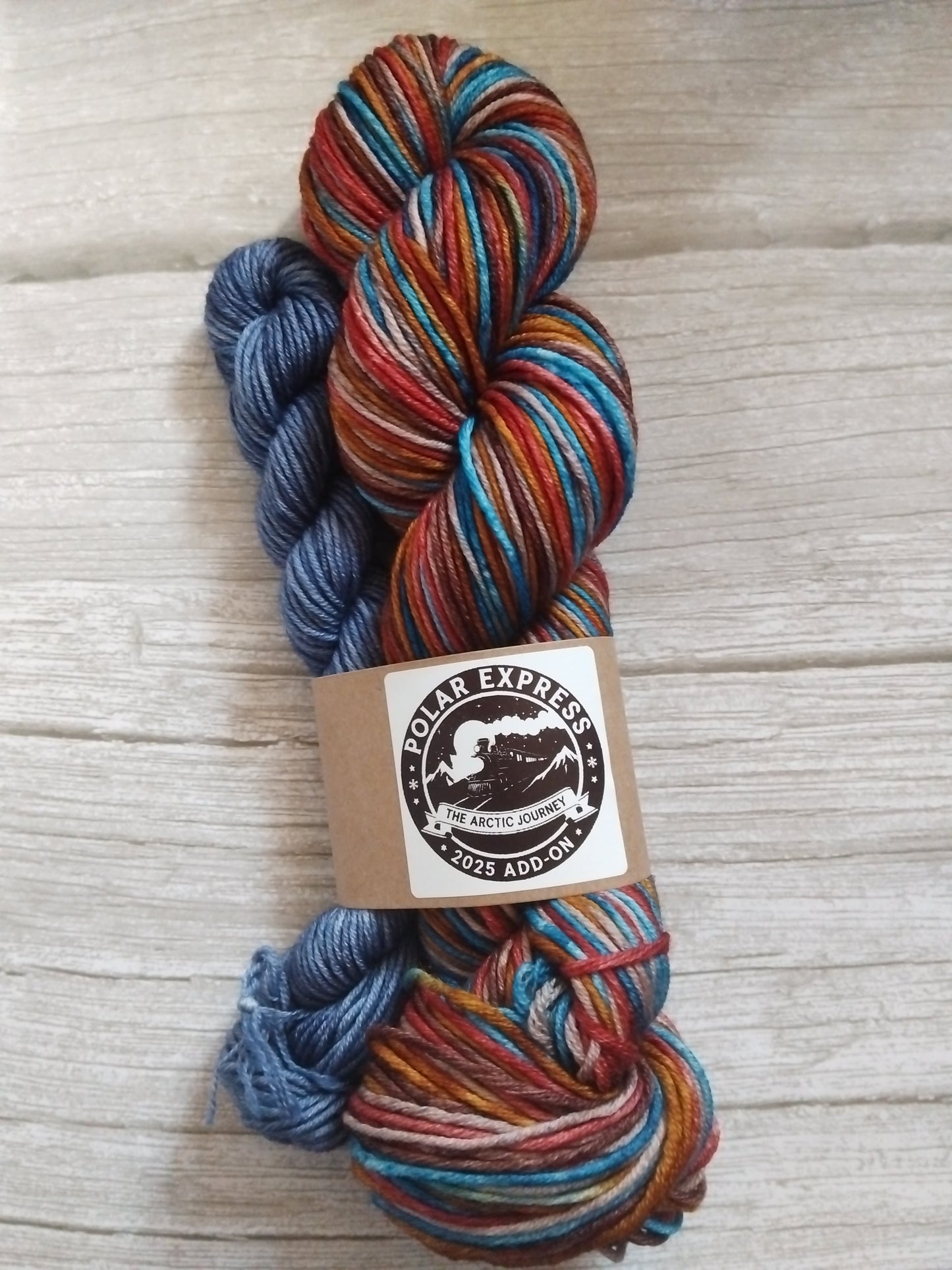 The Polar Express ~ The Arctic journey ~ Self striping ~ Sock Set.
