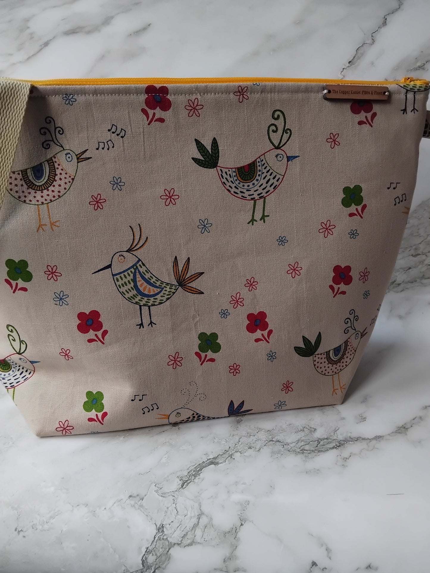 Ready to ship ~ Zipped ~ Knitting and crochet project bag