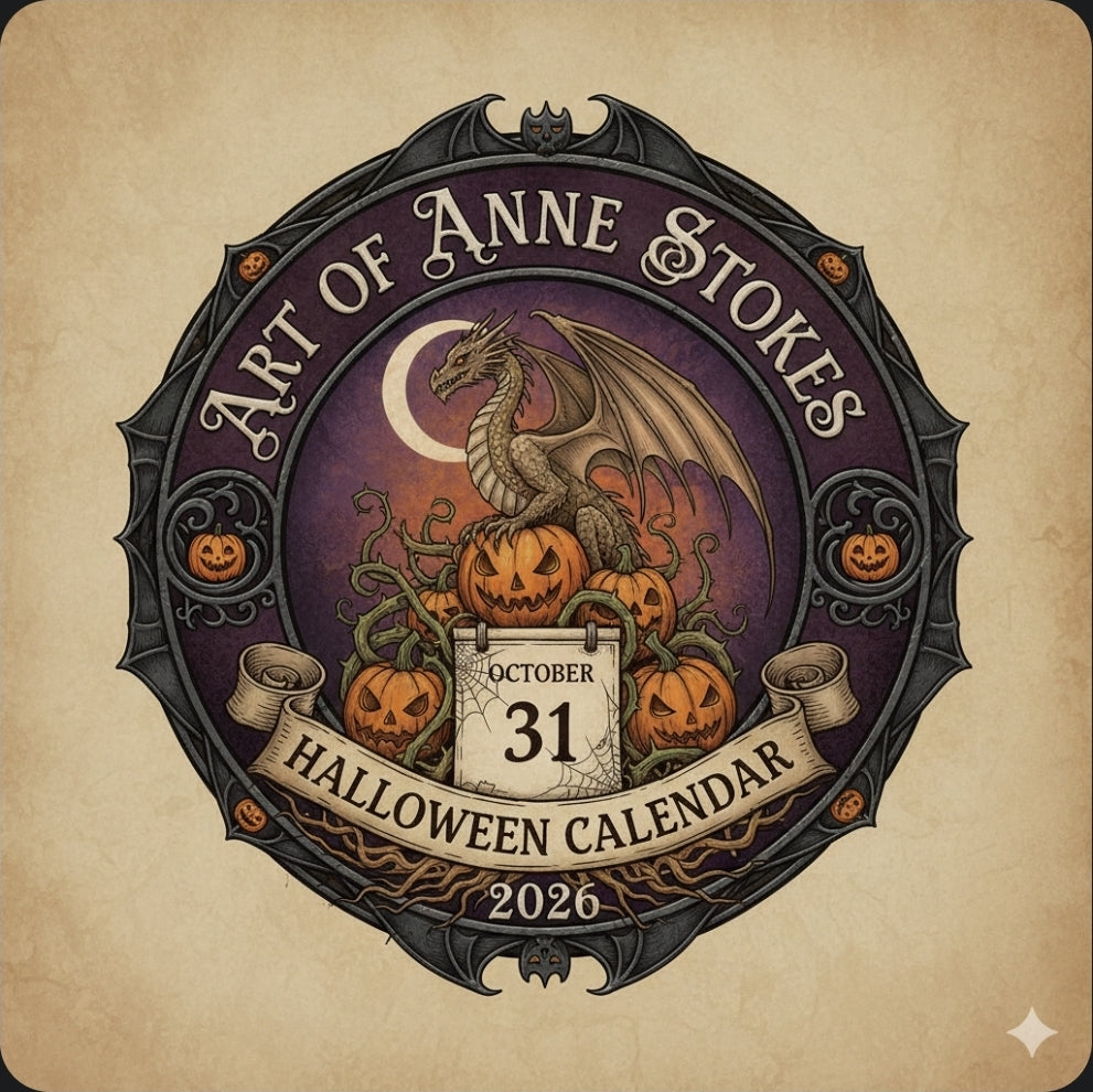 2026 ~ Art of Anne Stokes  ~ 31-day Halloween calendar.