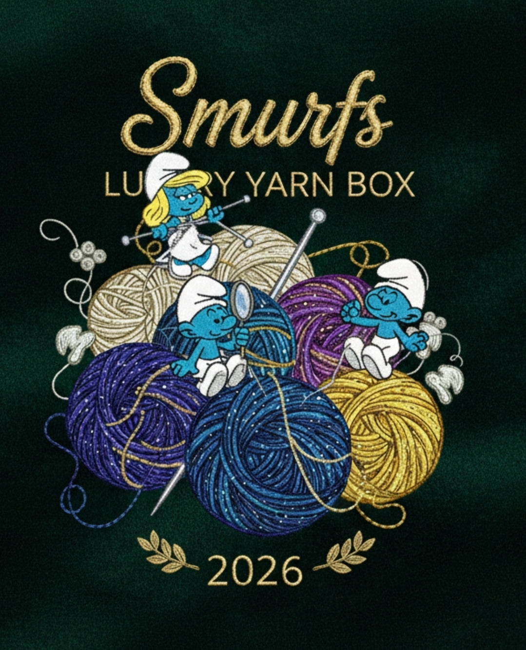The Smurfs ~ Luxury yarn box