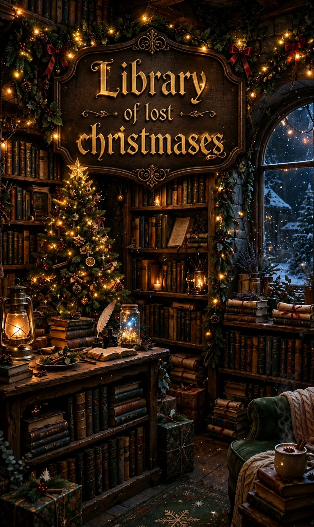 The library of lost Christmases ~ Christmas Eve yarn box