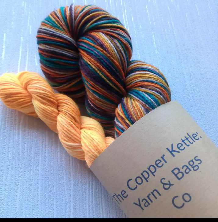 Woodlands edge Self striping handdyed yarn Sockset.   image 0