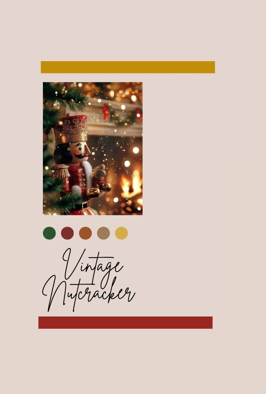 Vintage Nutcracker ~ Self striping ~ Yarn box  image 0