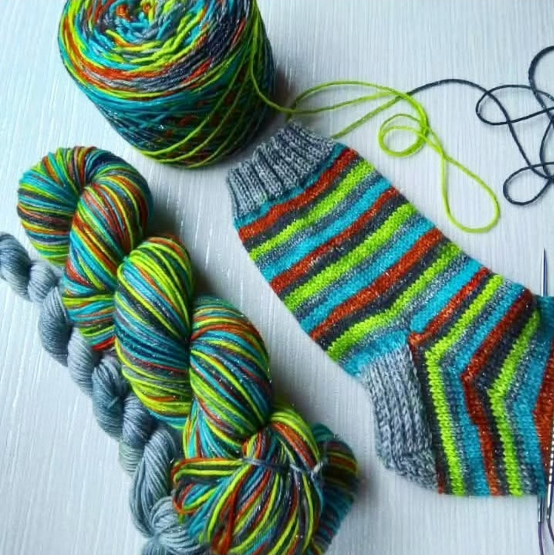 Dyed to order ~ Scooby doo  ~  Self striping  yarn  image 1