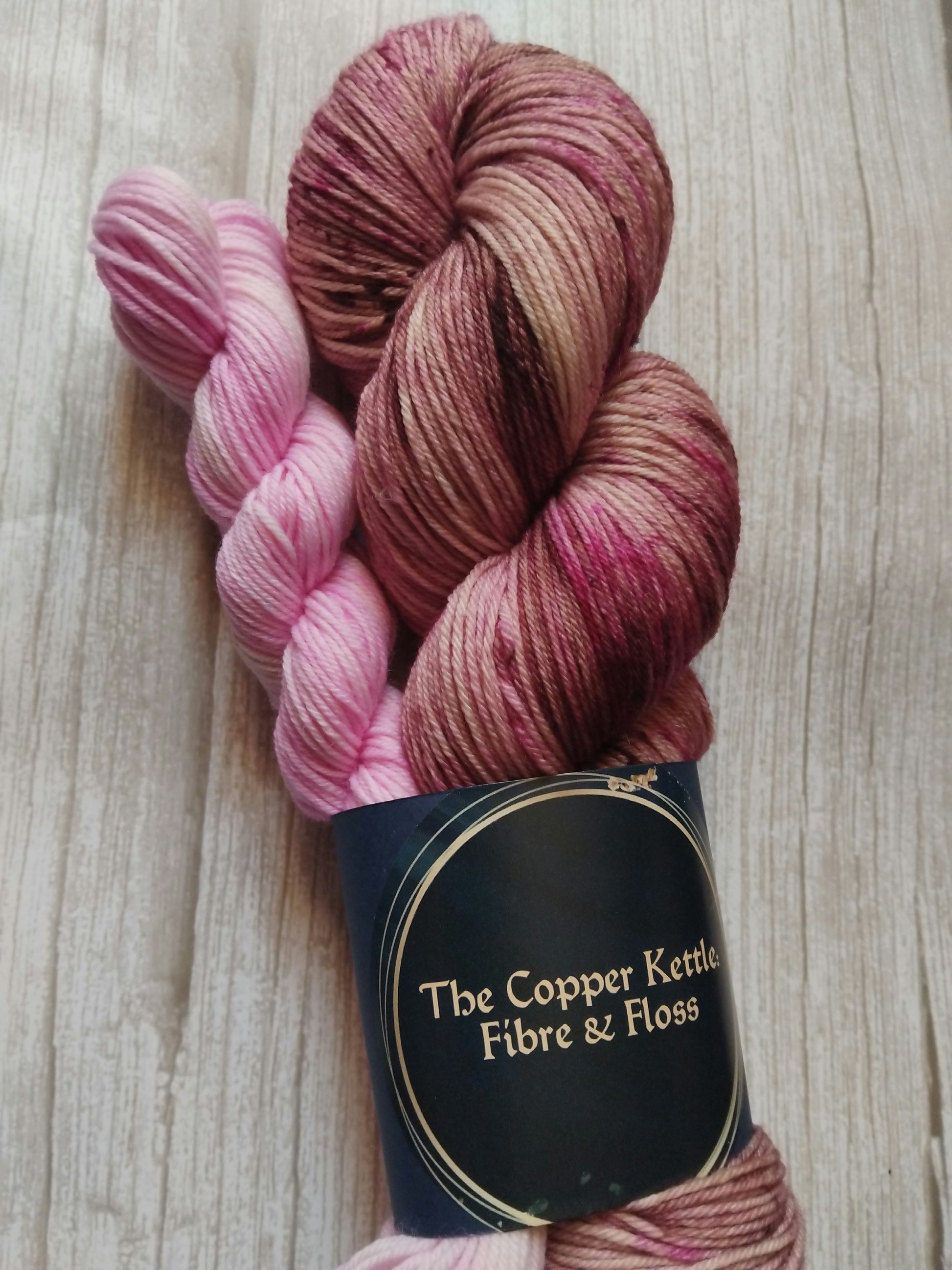 Hot Chocolate ~  Handdyed yarn ~ Sock set.  image 1