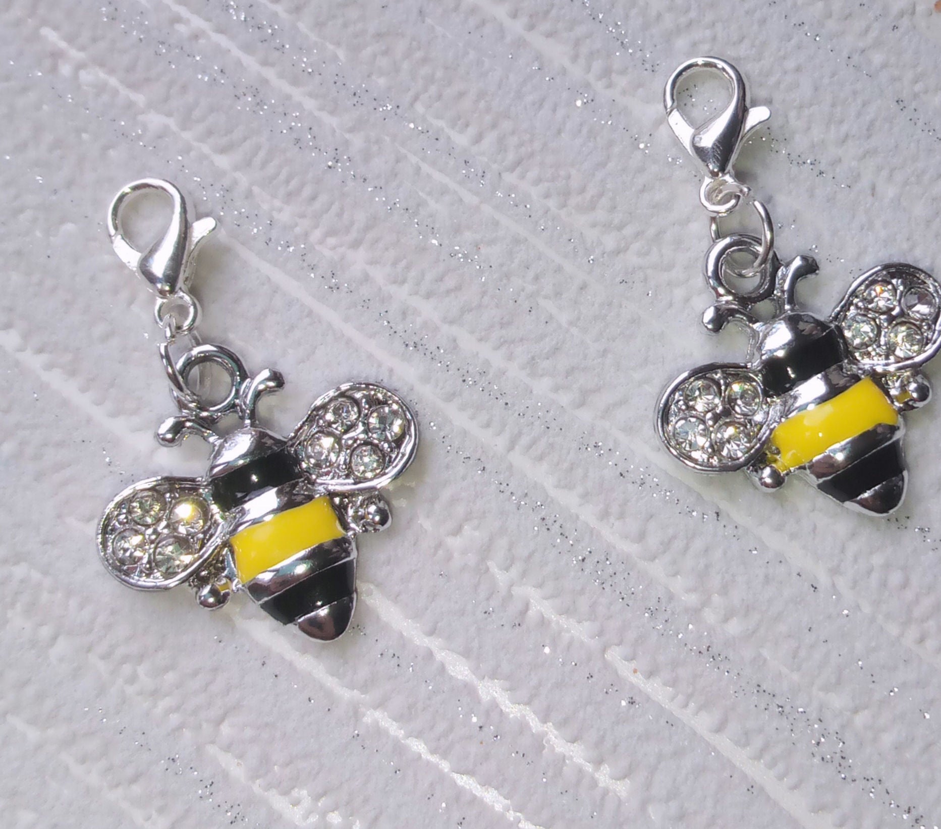 Bumble bee progress keeper. Lobster clasp fitting. image 0