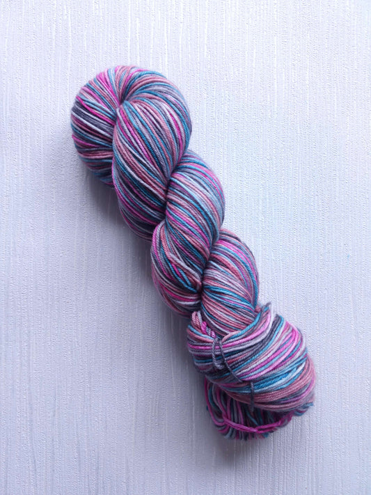 Tender Heart  handdyed yarn self striping Sockset.  image 0