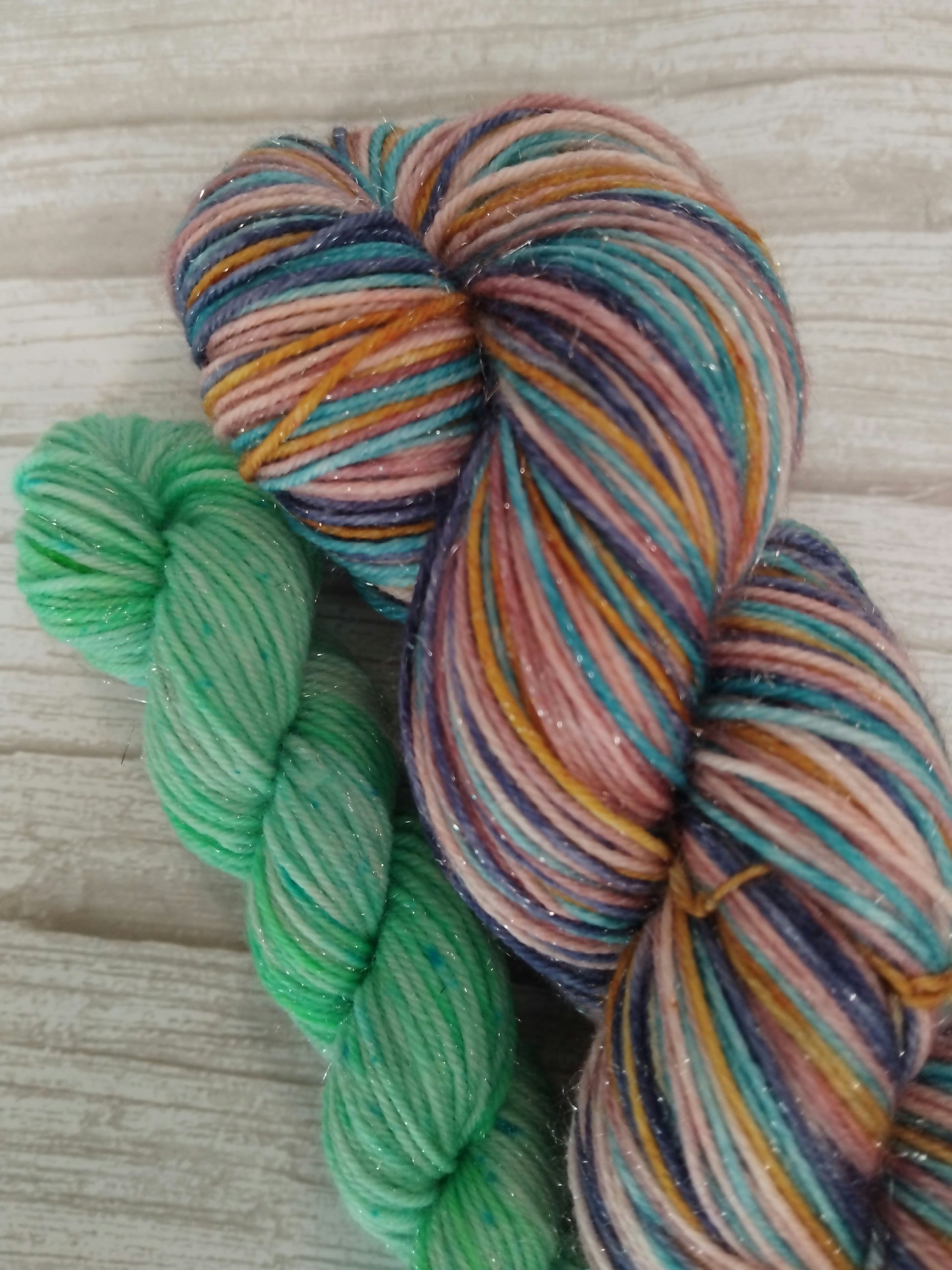 Eat~Sleep~Knit~Repeat  ~ Self striping ~ Sock set image 1