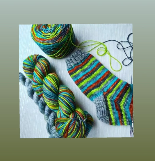 Dyed to order ~ Scooby doo  ~  Self striping  yarn  image 0