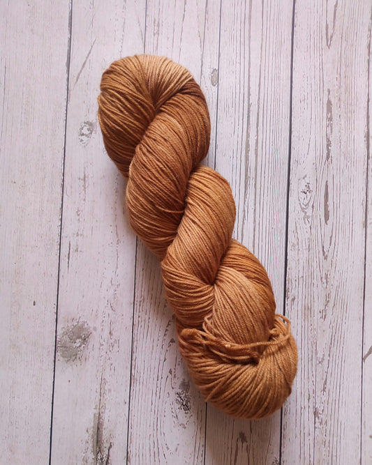 Ochre Hand Dyed yarn. Sock or DK. image 0