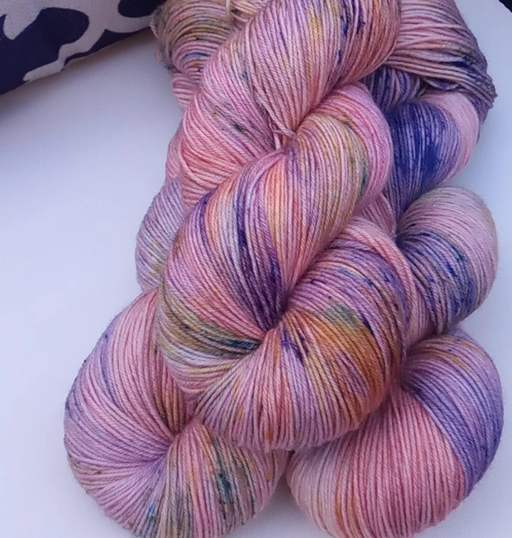 Pre order Sweet Peach Hand Dyed yarn. Sock, DK, Yak, Alpaca, image 0