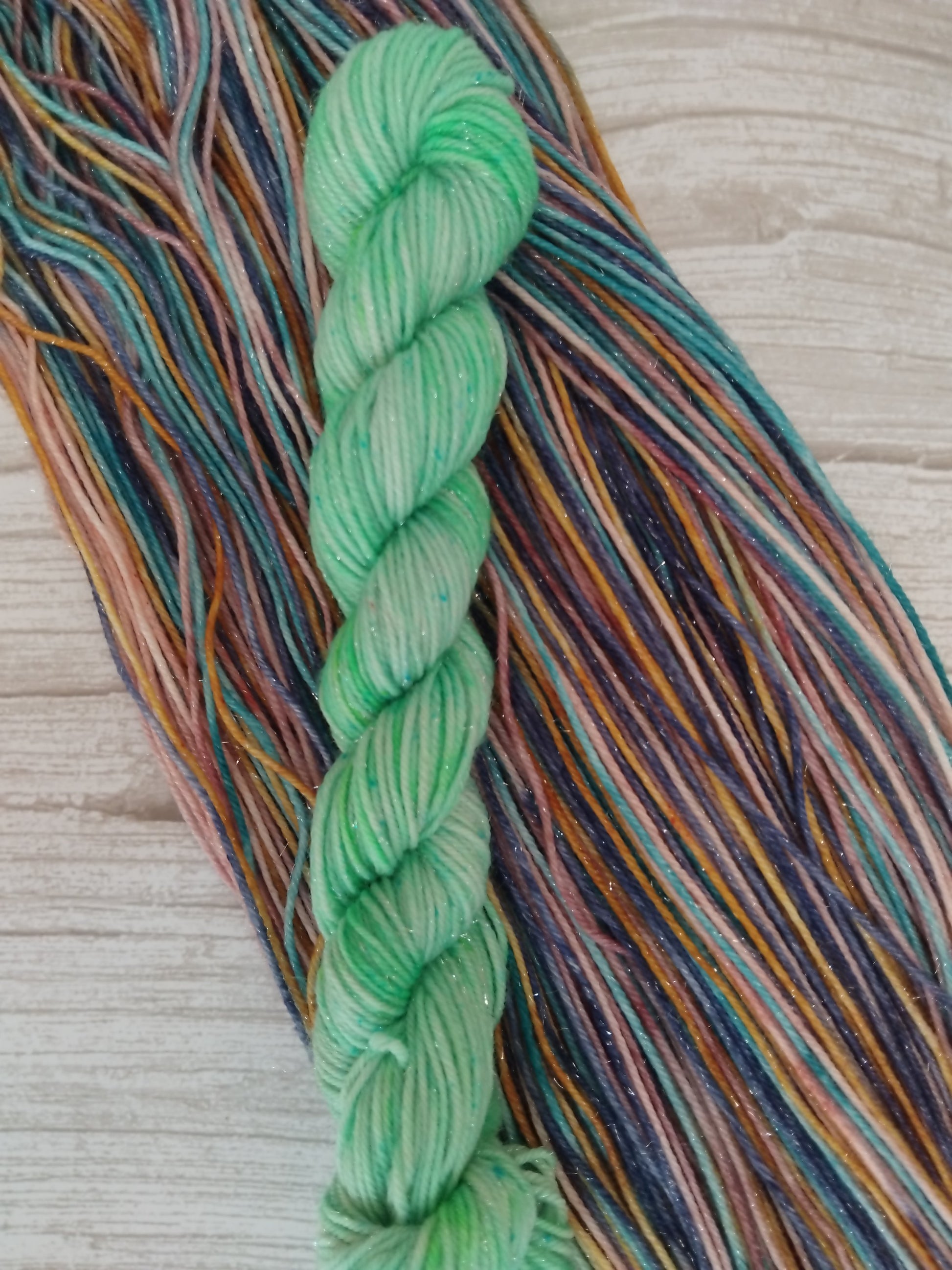  Eat~Sleep~Knit~Repeat  ~ Self striping ~ Sock set image 2