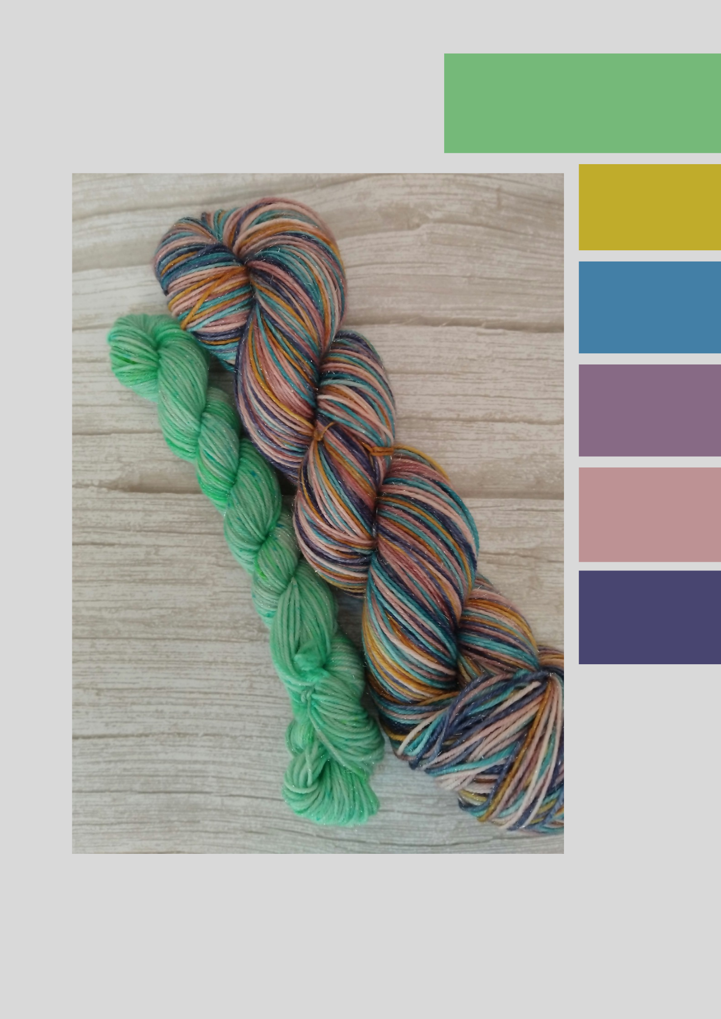  Eat~Sleep~Knit~Repeat  ~ Self striping ~ Sock set image 0