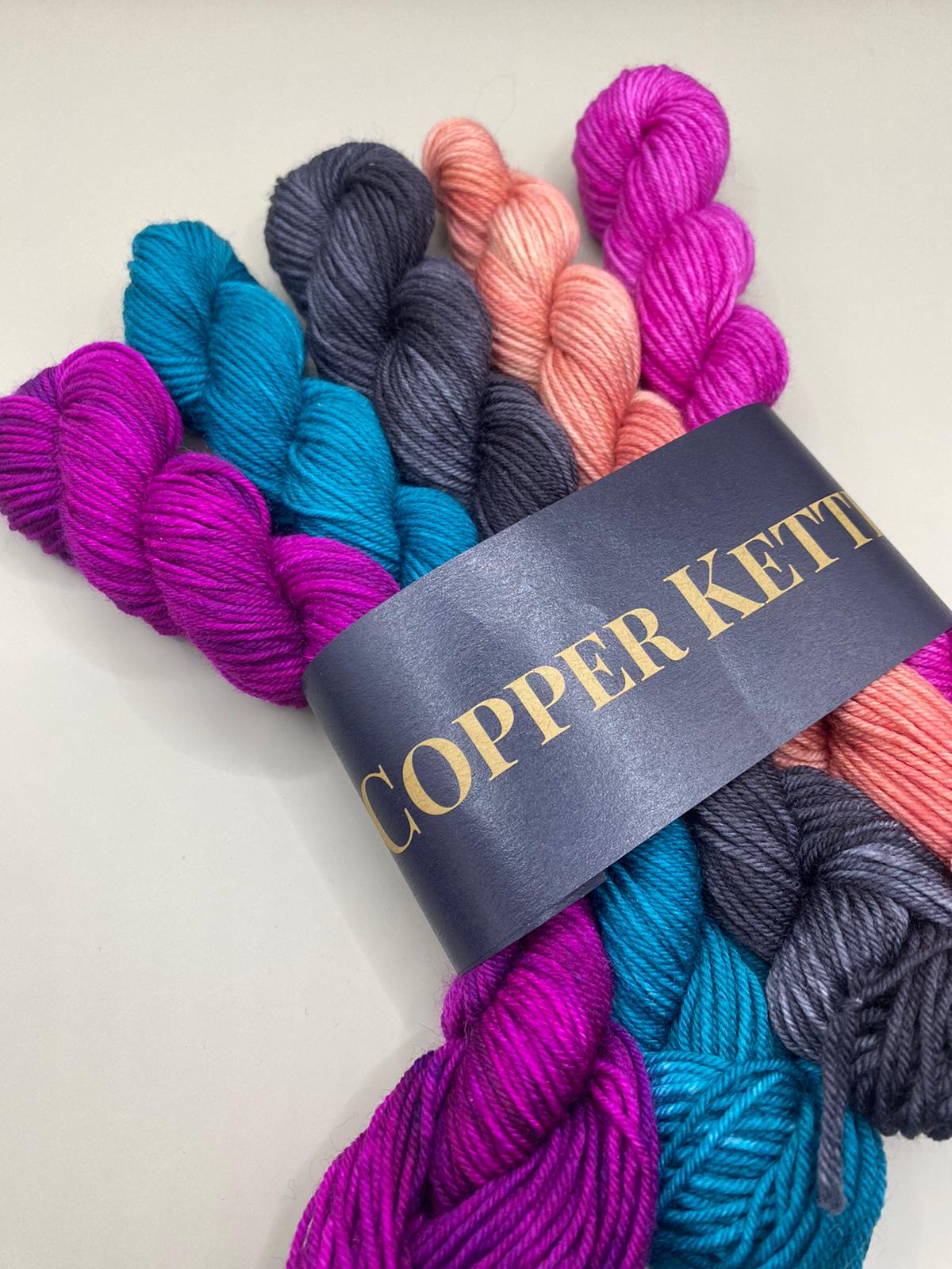 Pre order Floral Bug hand dyed mini skeins of yarn.  image 3