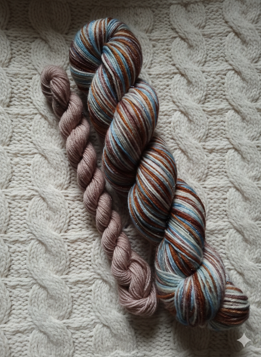 Cosy home Collection ~ Cosy Toes ~ Self striping Sockset.