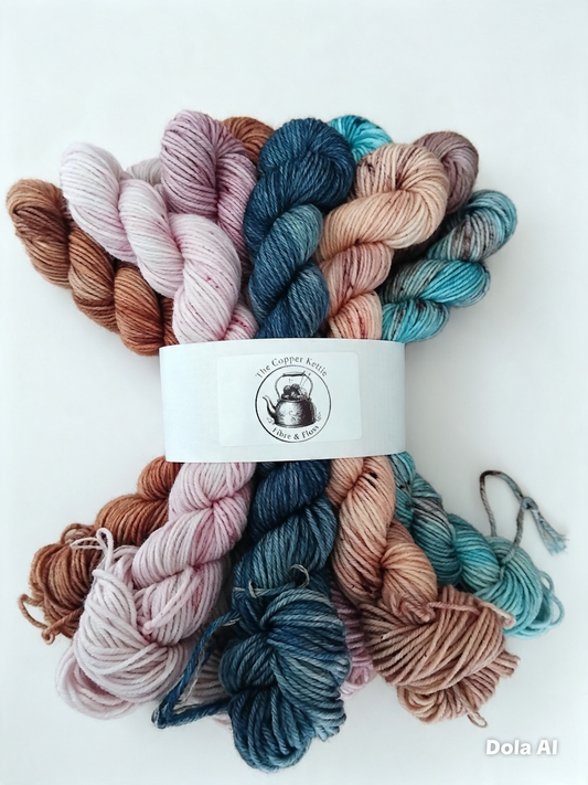 The Copper Kettle Fibre & Floss ~ Signature colourways ~ 10 x 20g mini skeins