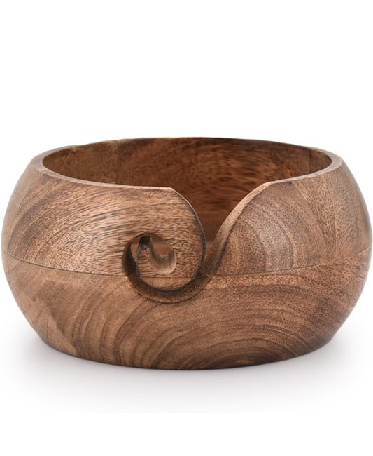 Ready to ship ~ Wooden yarn bowl image 0