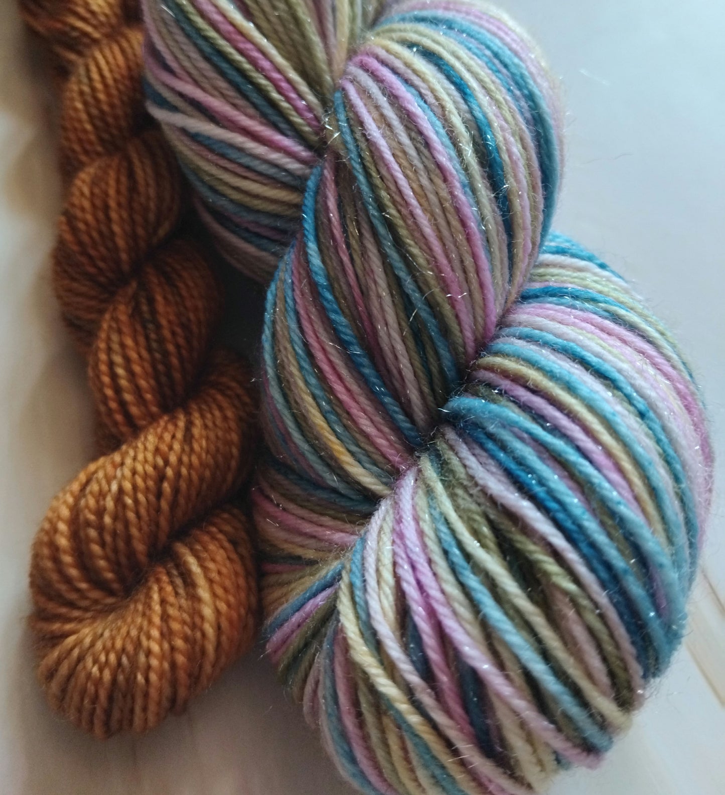 Dyed to order ~ Vintage Songbird ~  Self striping  yarn  image 1