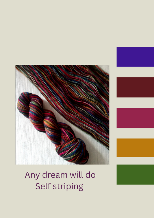 Any dream will do ~ Self striping yarn  image 0