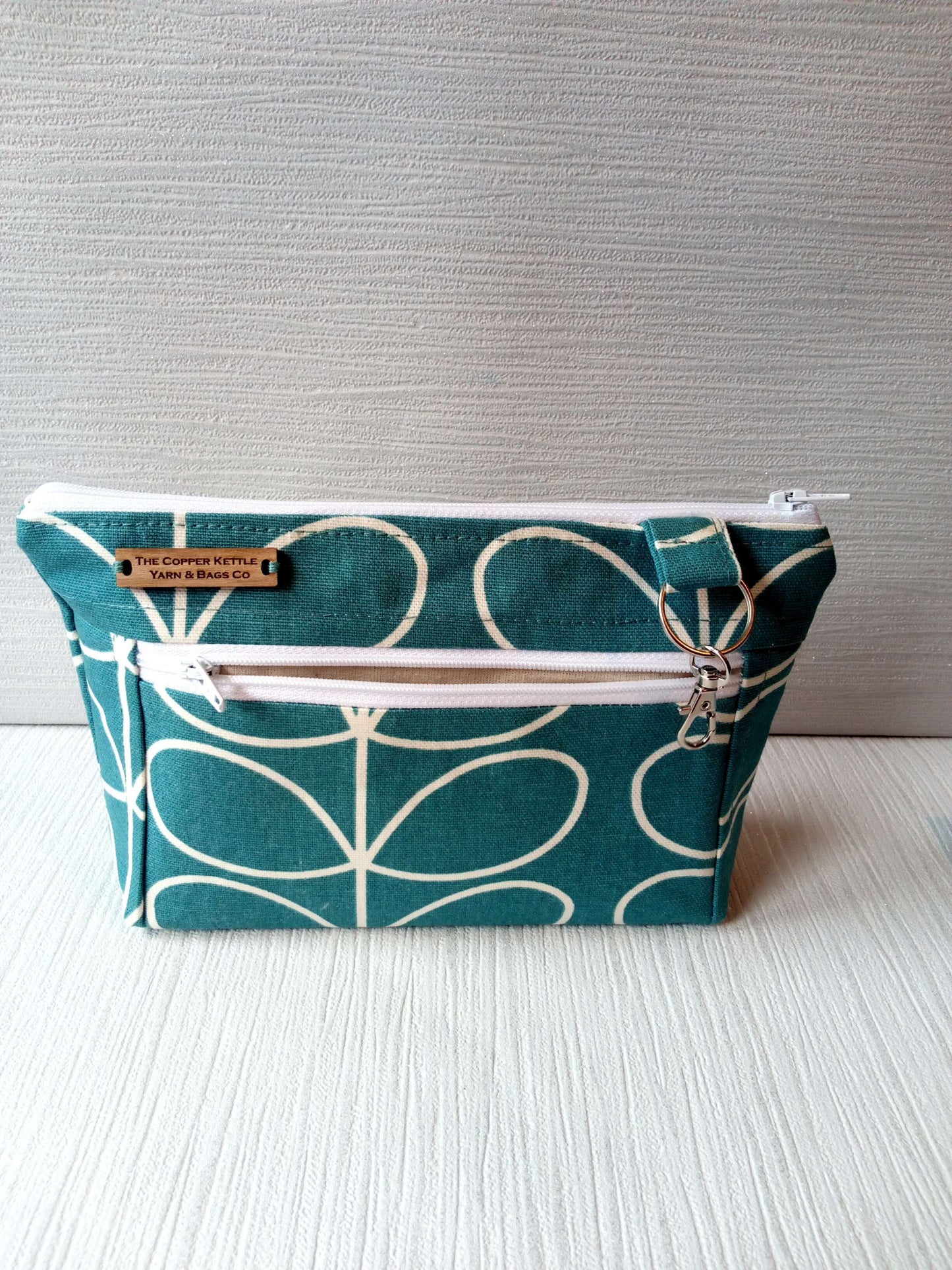 Orla Timeless Classics double zipped large Notions pouch. image 5