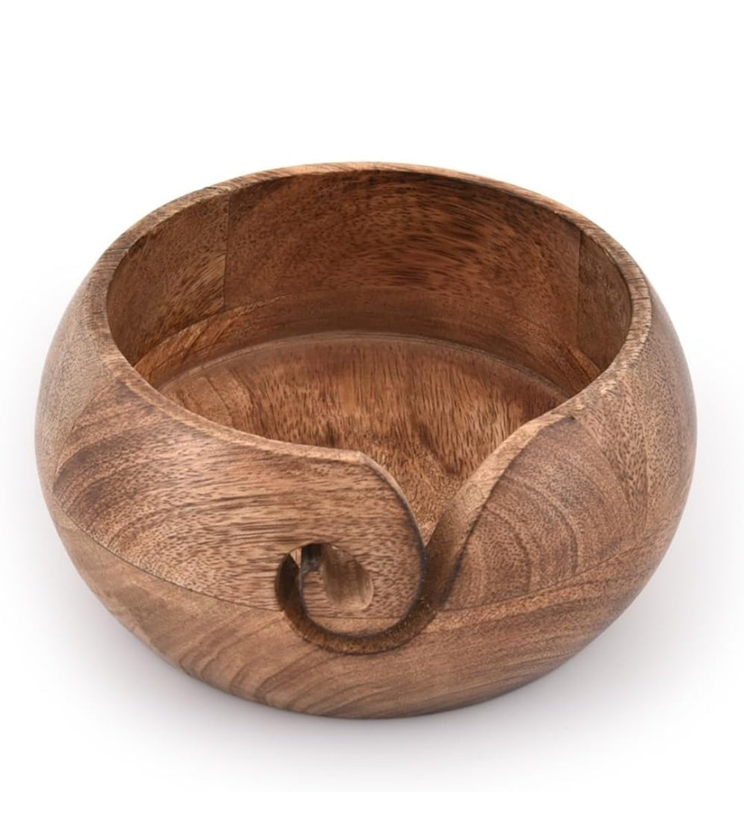 Ready to ship ~ Wooden yarn bowl image 1