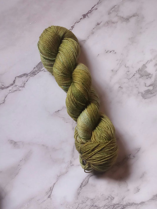 Pre order I don't dabble in magic  Hand Dyed yarn. Sock, DK,  image 0