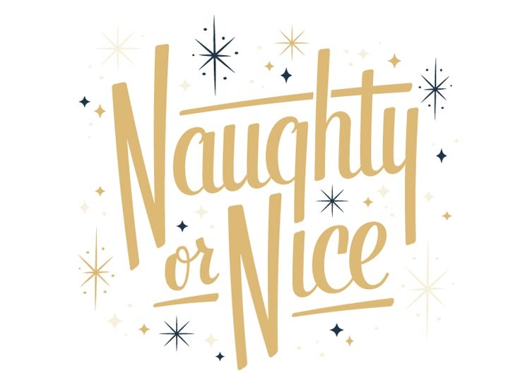  Naughty or Nice ~  Self striping yarn ~ Christmas eve yarn box. image 0
