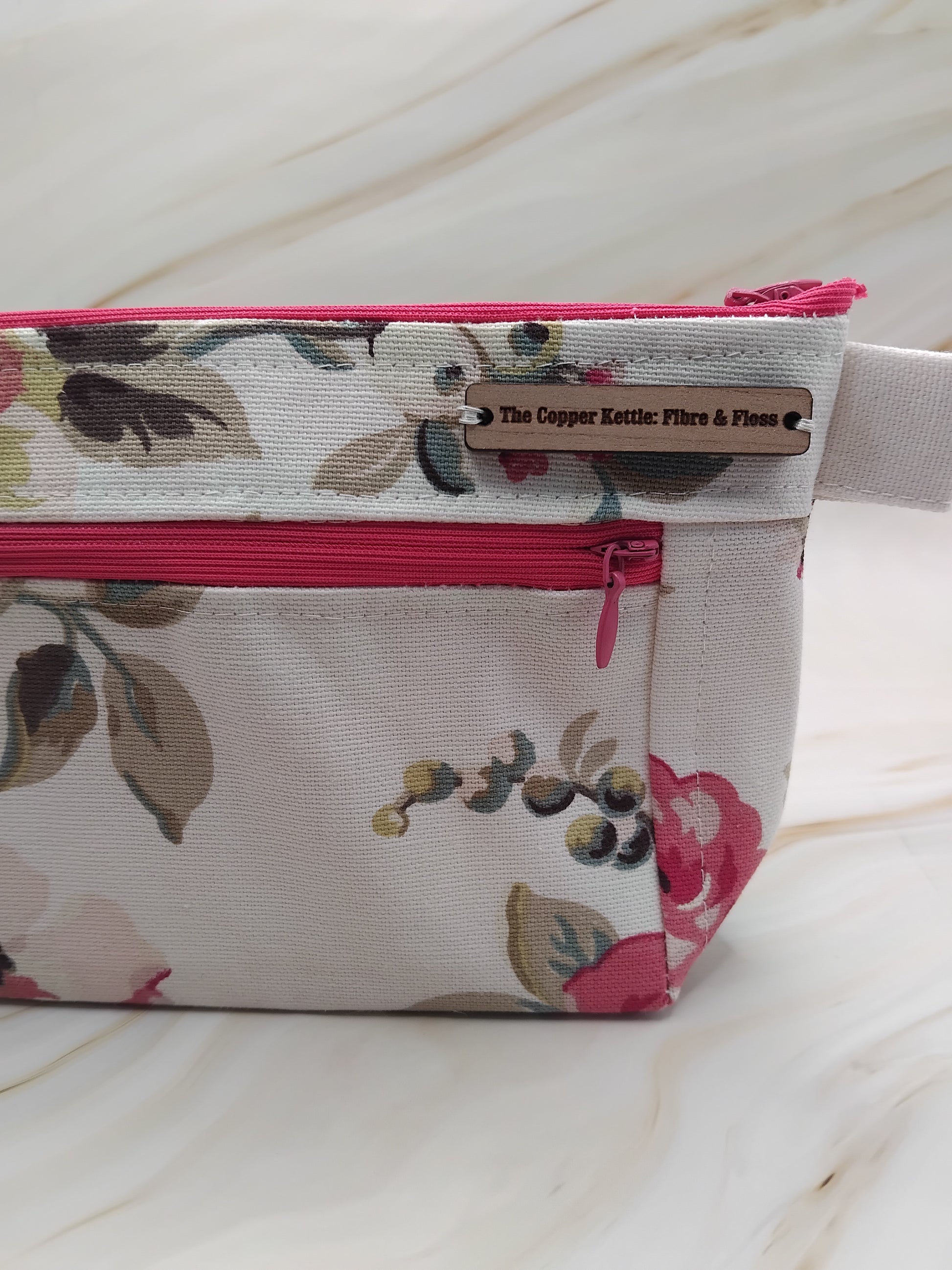 Vintage roses ~ Cath Kidson ~  Double zip pouch ~  image 1