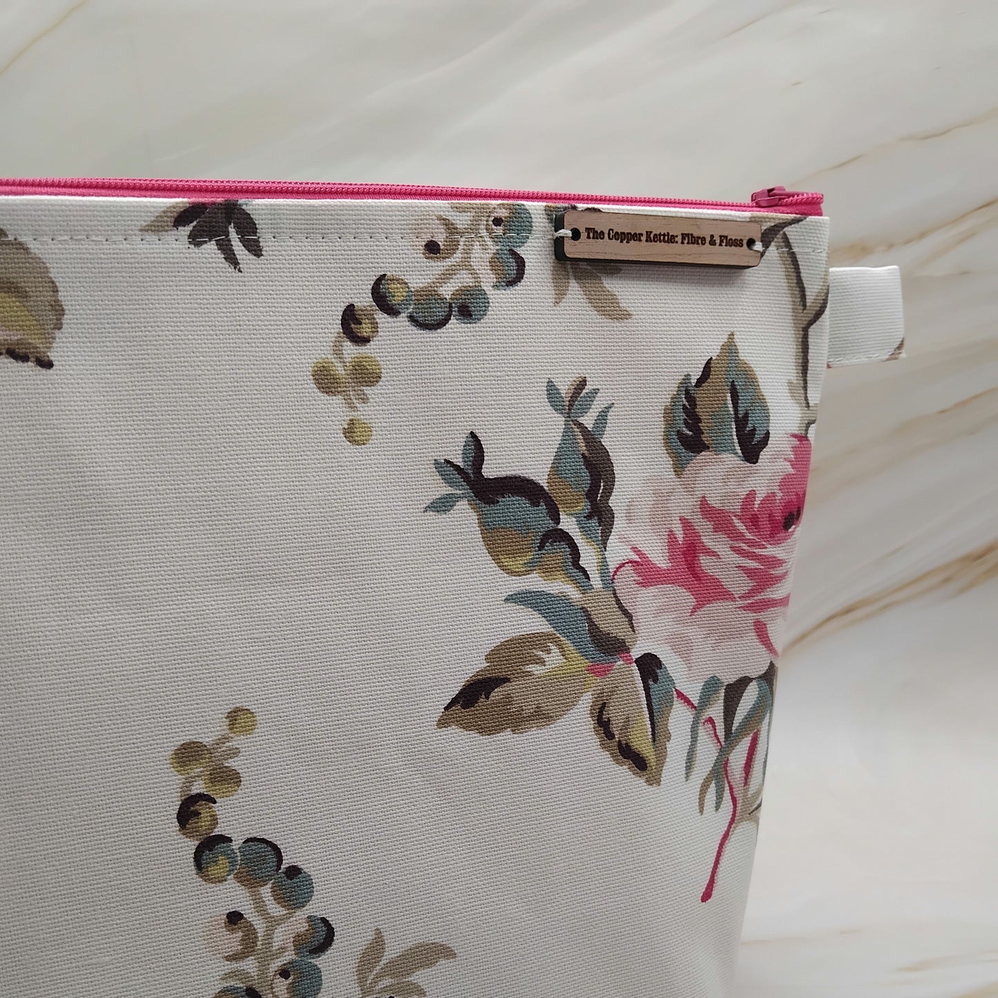 Vintage roses ~ Cath Kidson ~ Zipped ~ Knitting and crochet project bag  image 0