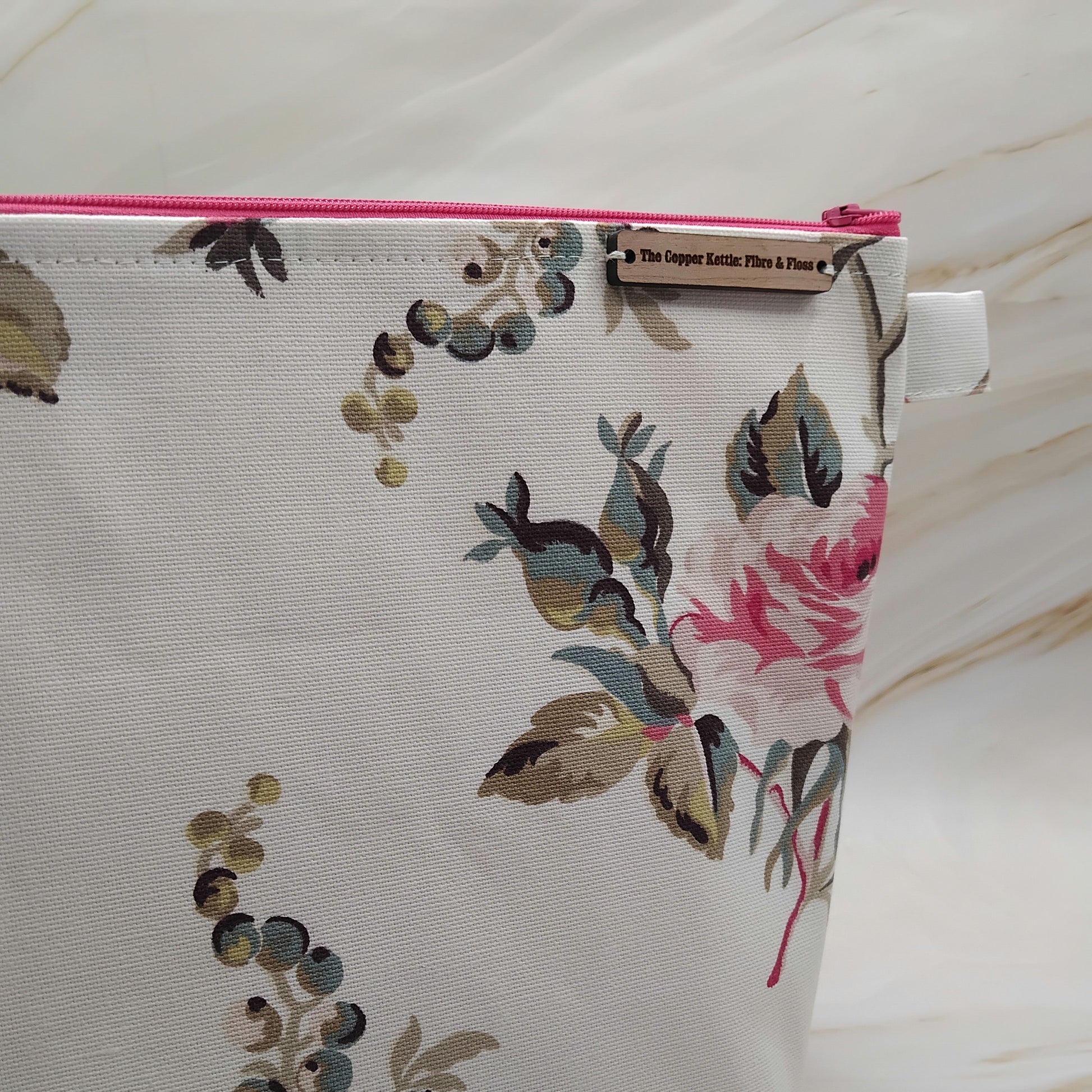 Vintage roses ~ Cath Kidson ~ Zipped ~ Knitting and crochet project bag  image 0