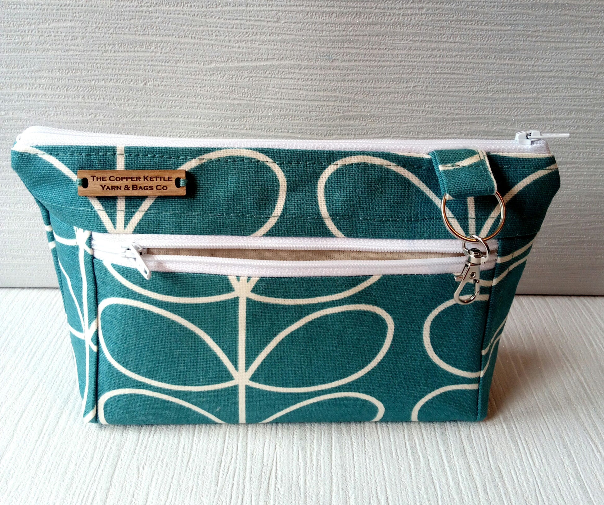 Orla Timeless Classics double zipped large Notions pouch. image 2