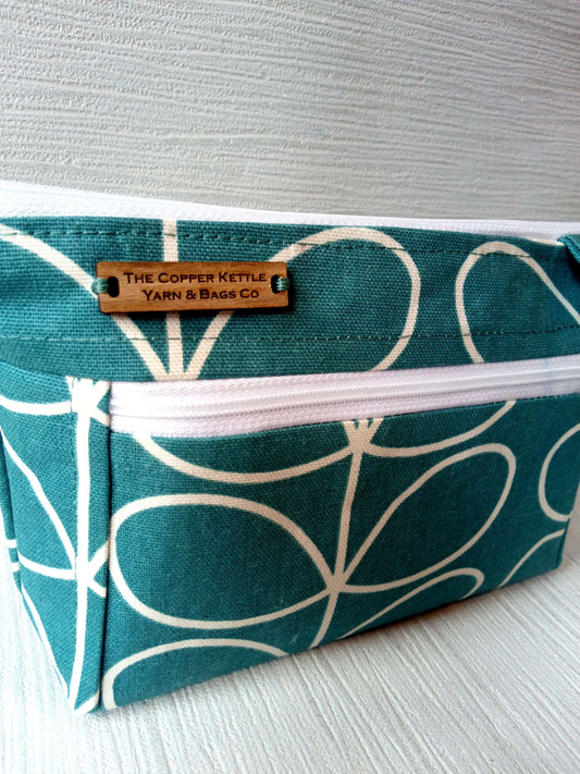 Orla Timeless Classics double zipped large Notions pouch. image 0
