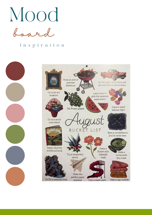 AUGUST ~ Bucket list  ~ Monthly yarn club