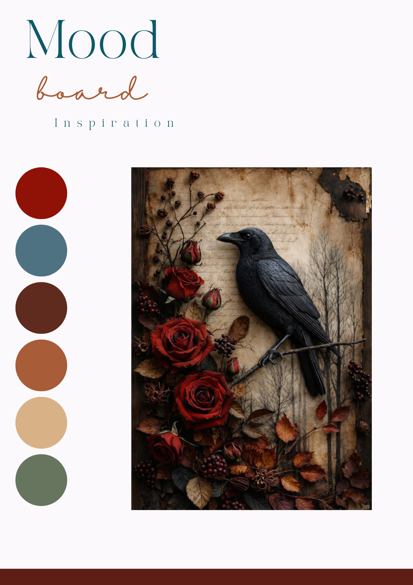 Halloween ~ Ravens rose ~ Ombre yarn box